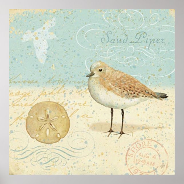 Vintage French Sand Piper Poster (Front)