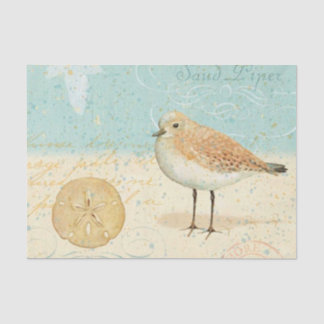 Vintage French Sand Piper Tissue Paper