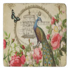 Vintage French Shabby Chic Peacock