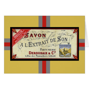 Vintage French Soap Card