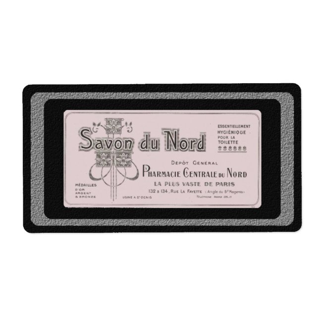 Vintage French Soap Label (Front)