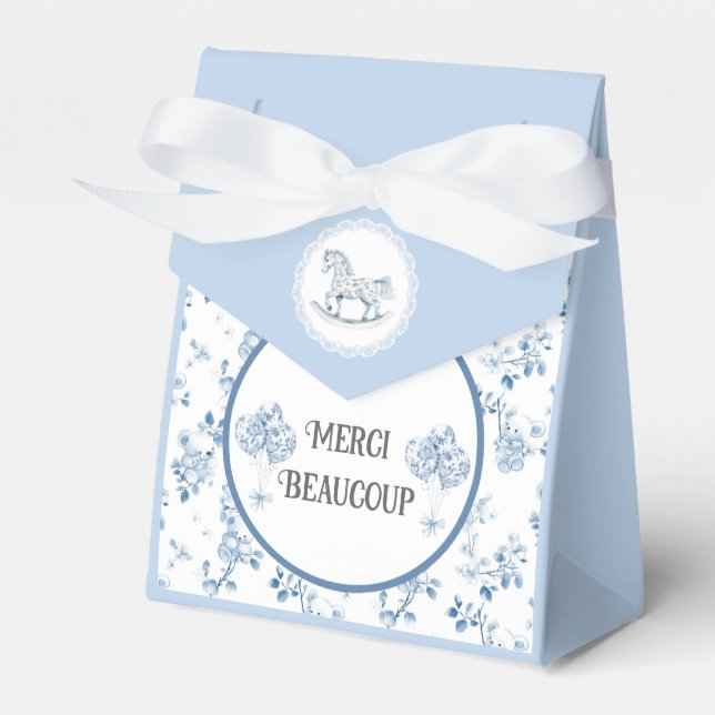 Vintage French Style Thank You Favour Box (Front Side)