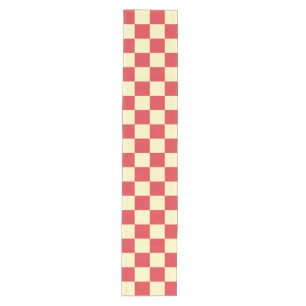 Vintage French Summer Picnic Chequered Medium Table Runner