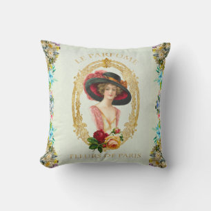 Vintage French Throw Pillow