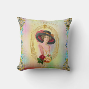 Vintage French Throw Pillow