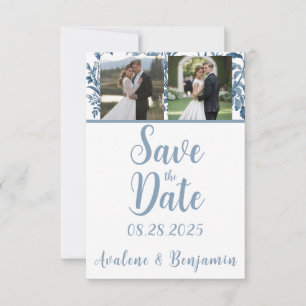 Vintage French Toile Photo Wedding  Save The Date