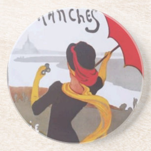 Vintage French Travel Ad 1910 Coaster