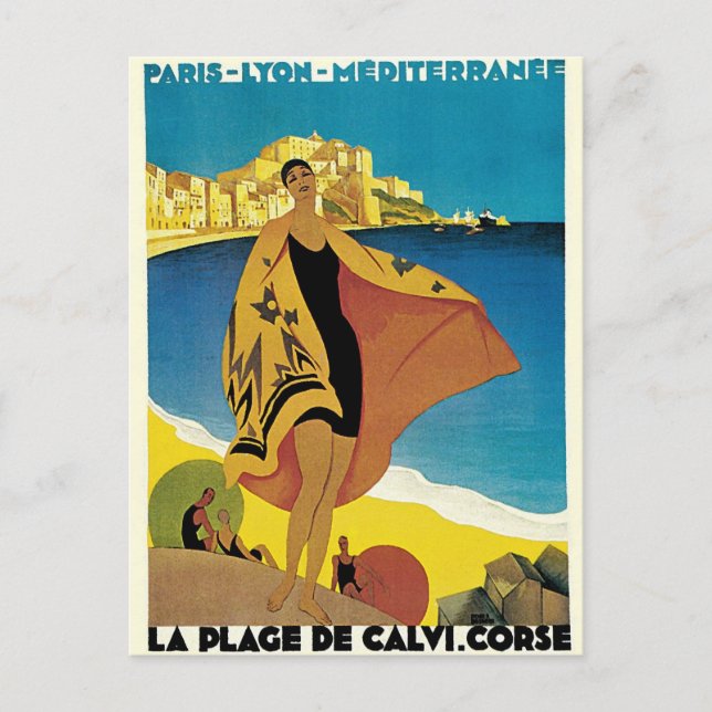 Vintage French Travel Postcard (Front)