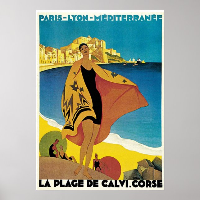 Vintage French Travel Poster (Front)