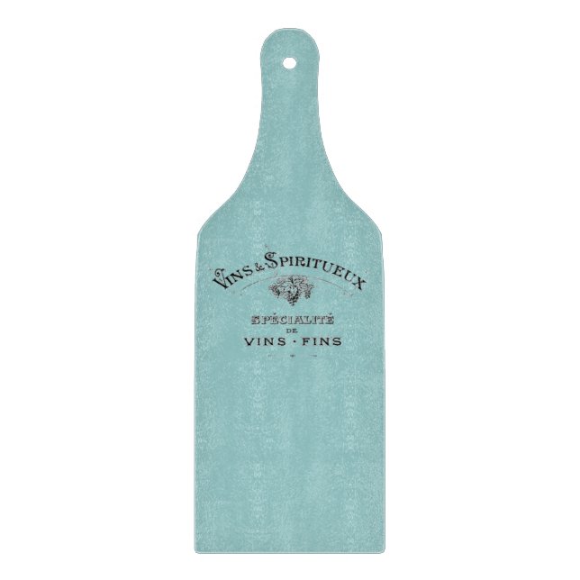 Vintage French Wine Ad Paddle Cutting Board (Front)
