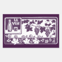 Vintage French Wine Label  | Rustic Vineyard 