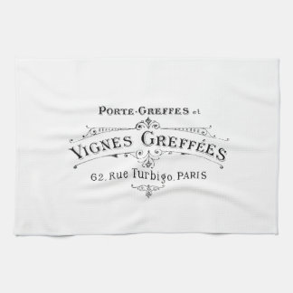 Vintage French Winemakers Towel