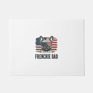 Vintage Frenchie Dad Patriotic Bulldog Shirt_1 Doormat