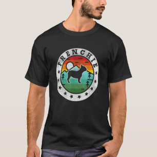 Vintage Frenchie French Bulldog Retro Dog Mum Dad T-Shirt