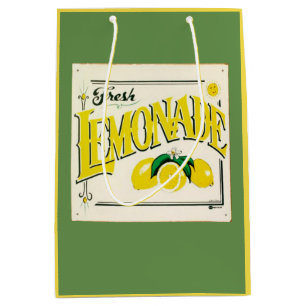 Vintage fresh lemonade sign gift bag