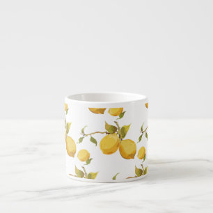 Vintage Fresh Lemons: Simplistic Design Espresso Cup