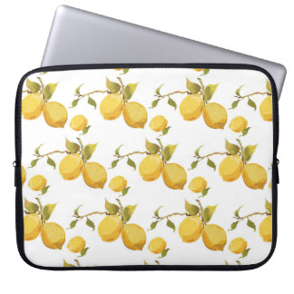 Vintage Fresh Lemons: Simplistic Design Laptop Sleeve