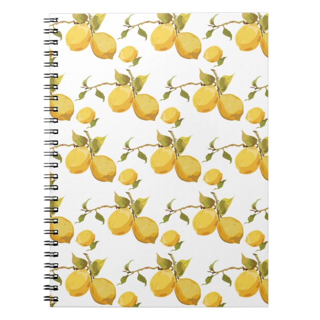 Vintage Fresh Lemons: Simplistic Design Notebook (Front)