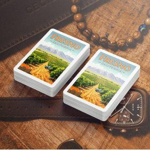 Vintage Fresno California Playing Cards