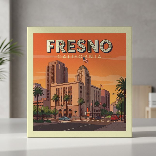 Vintage Fresno California Tile (Creator Uploaded)