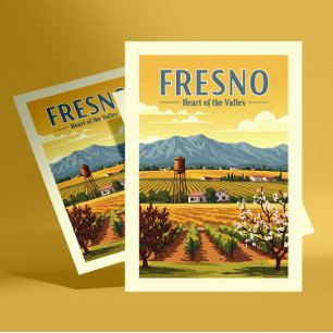 Vintage Fresno Postcard