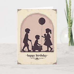 Vintage Friends Birthday Card
