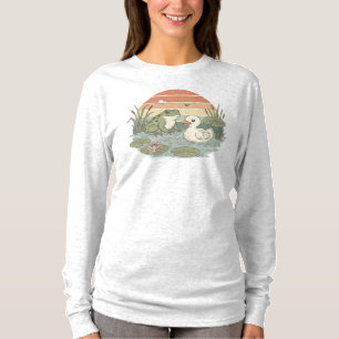 Vintage Frog and Duck Shirt - Retro Pond Life Aest
