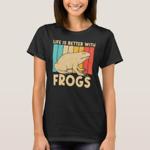 Vintage Frog For Men Women Kids Cute Frog Toad 5 T-Shirt