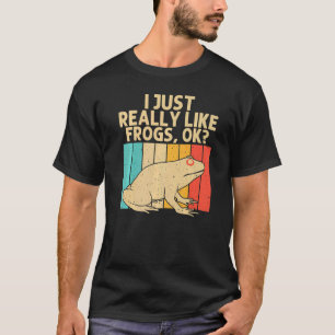 Vintage Frog For Men Women Kids Cute Frog Toad     T-Shirt