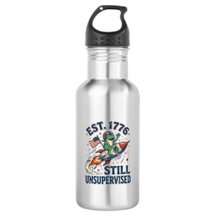 Vintage Frog Rocket Est 1776 Unsupervised Shirt_1 532 Ml Water Bottle