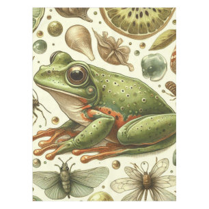 Vintage Frog Seamless Watercolor Tablecloth