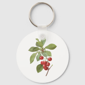 Vintage Fruit Cherry Food, Cherries by Redoute Key Ring