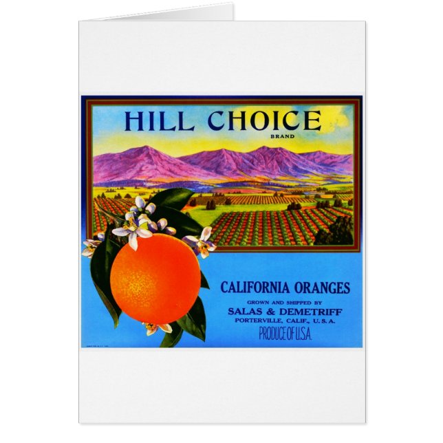 Vintage Fruit Crate Label (Front)