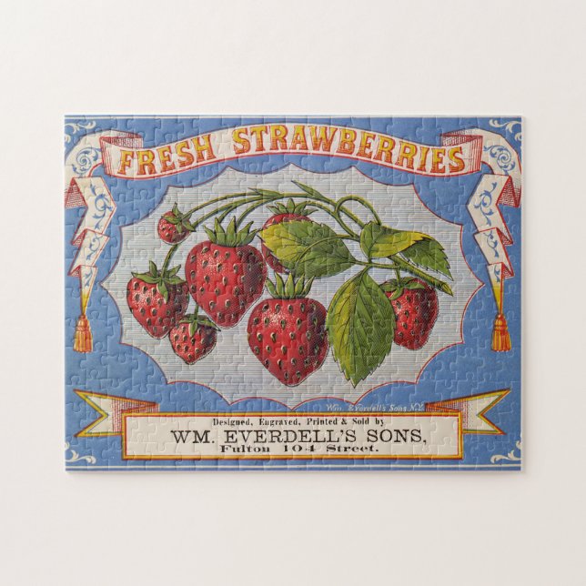 Vintage Fruit Crate Label 11 Jigsaw Puzzle (Horizontal)