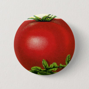 Vintage Fruit Crate Label, Arcadia Beauty Tomatoes 6 Cm Round Badge