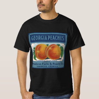 Vintage Fruit Crate Label Art, Georgia Peaches T-Shirt