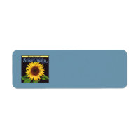 Vintage Fruit Crate Label Art Orangedale Sunflower