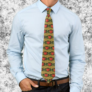 Vintage Fruit Crate Label Art, Wayne Co Tomatoes Tie