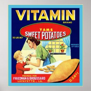 Vintage Fruit Crate Label Poster