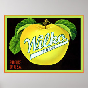 Vintage Fruit Crate Lable Poster
