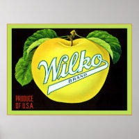 Vintage Fruit Crate Lable