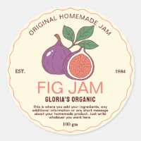Vintage Fruit Fig Jam Homemade Product