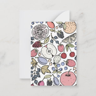 Vintage fruit themed, vintage card