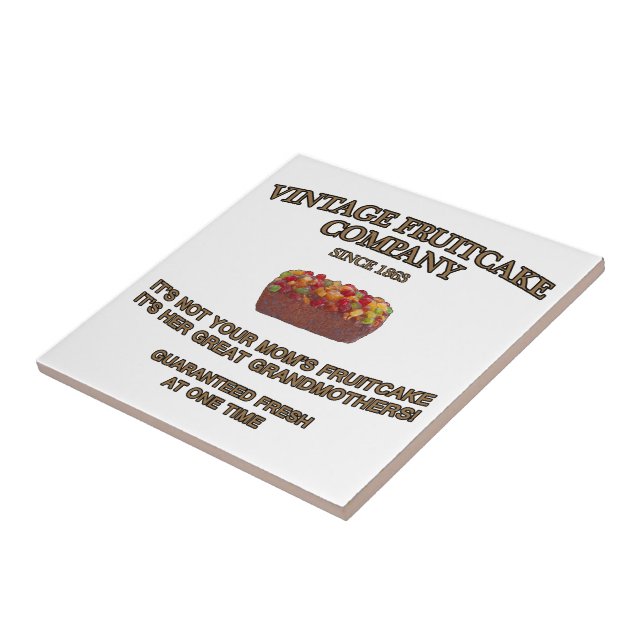 Vintage Fruitcake Company Tile (Side)