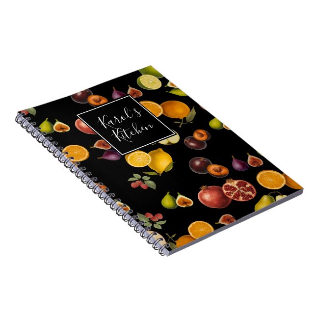 Vintage Fruits Notebook/Recipe Book (Customize) (Right Side)
