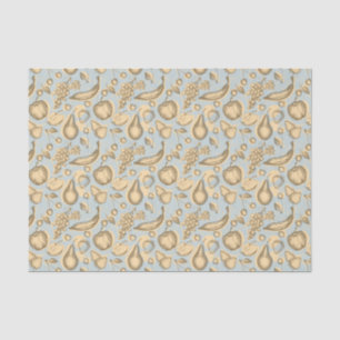 Vintage fruits pattern tissue paper