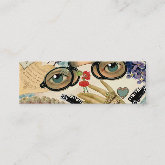 Vintage Fun Collage Calling Card (Front)