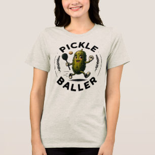 Vintage Fun Pickle Baller Tri-Blend Shirt