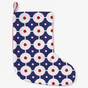 vintage funky retro seamless pattern. Seamless ret Small Christmas Stocking