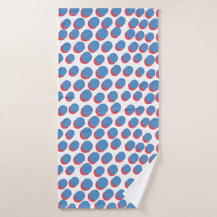 vintage funky retro seamless pattern. Seamless vin Bath Towel